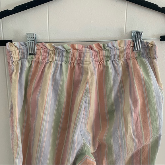 L.L. Bean Vintage Flowy Paper Bag Waist Pants | Rainbow Pattern | Small - Picture 5 of 7